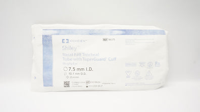 Covidien 96375 Shiley Nasal RAE Tracheal Tube w/TaperGuard 7.5ID x 10.1ODx25.4mm